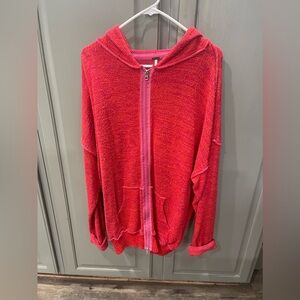 Free People Double Zipper Sweater